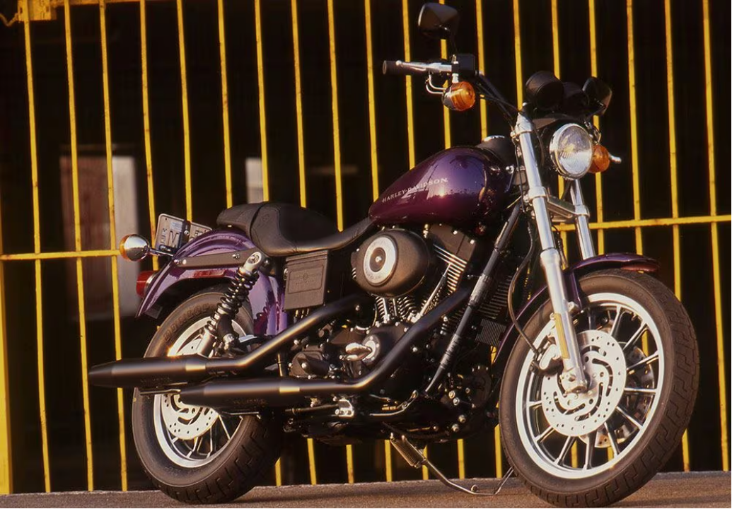 Classic Harley Davidson motorcycle models from the year 2000
